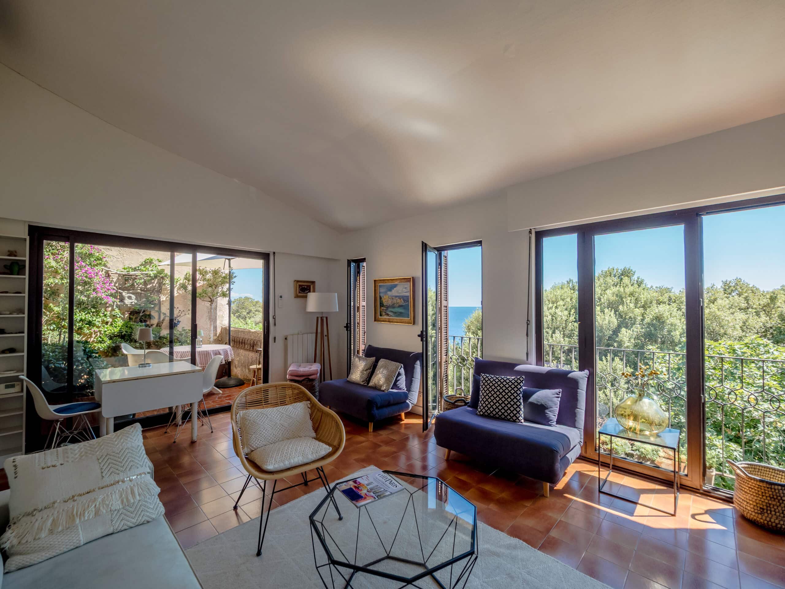 living room terrace | Residence les sources